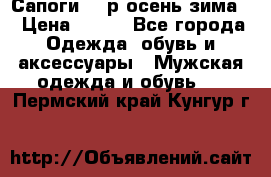 Сапоги 35 р.осень-зима  › Цена ­ 700 - Все города Одежда, обувь и аксессуары » Мужская одежда и обувь   . Пермский край,Кунгур г.